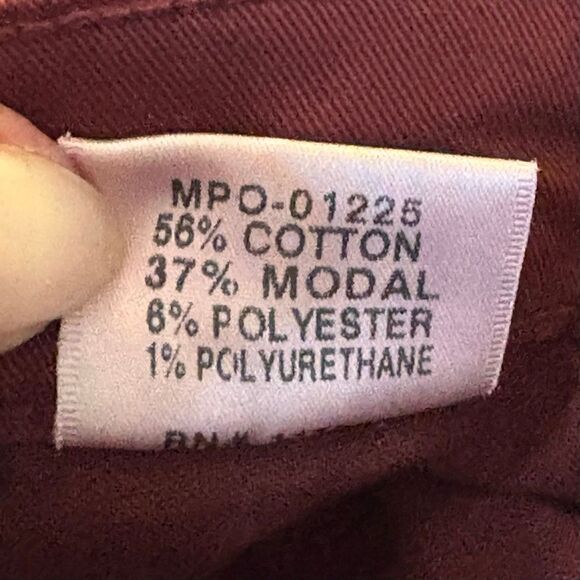 J Brand Size 24 Cranberry Red Cords - Picture 5 of 7